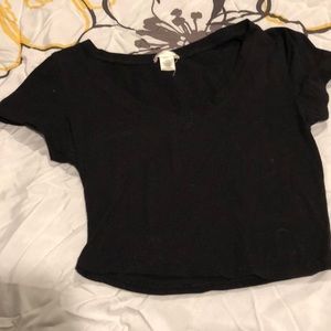 V neck crop top